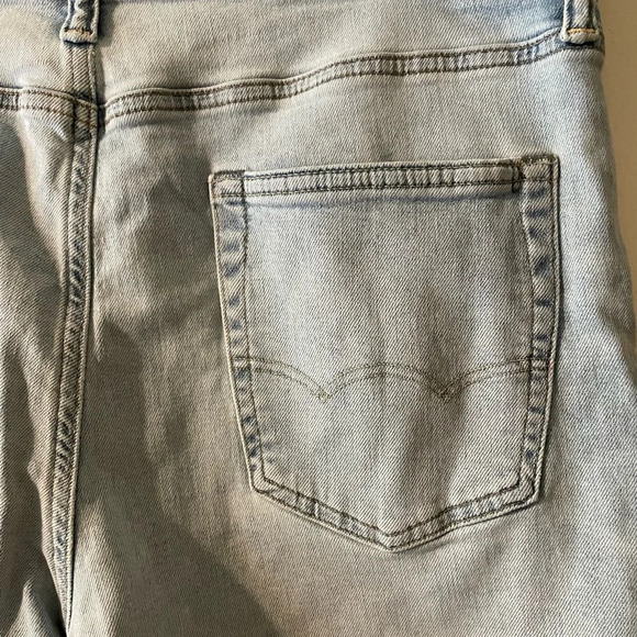 American Eagle AirFlex+ Athletic Straight Jean Light Wash Size 34/30 - Picture 12 of 16